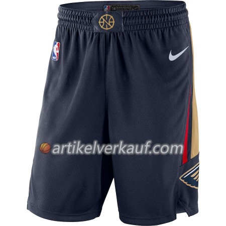 New Orleans Pelicans Navy 2018-19 Nike Kurze Hose Swingman - Herren